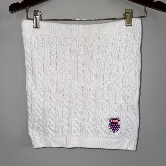 K Swiss Dresses & Skirts - K Swiss Forever 21 White Chunky Cable Knit Mini Skirt Women's Size M